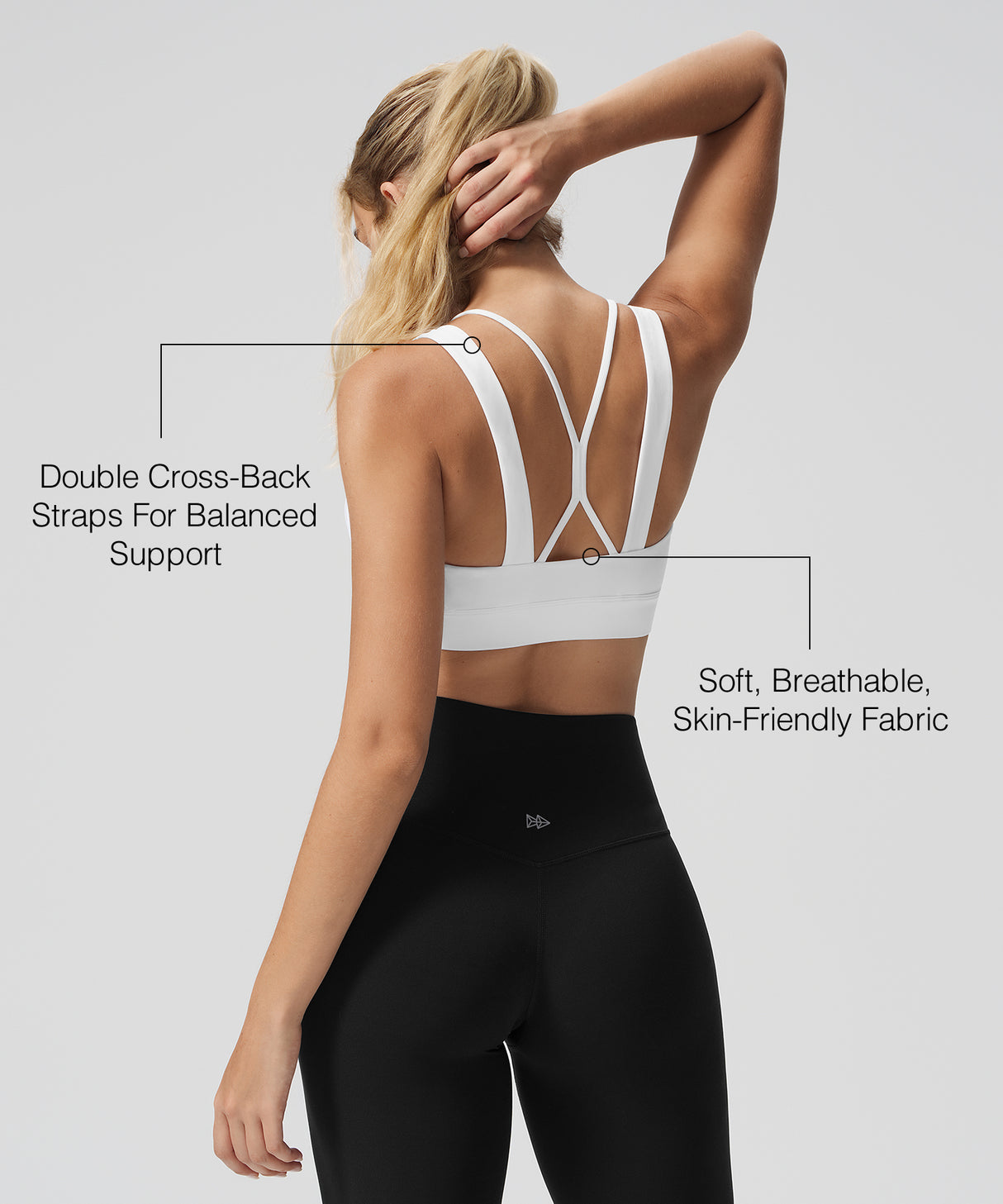 Anywhere Cross-back Soft Fixed Cups Yoga Bra | Women's Light Support Sports Bra Best For Yoga, HIIT
