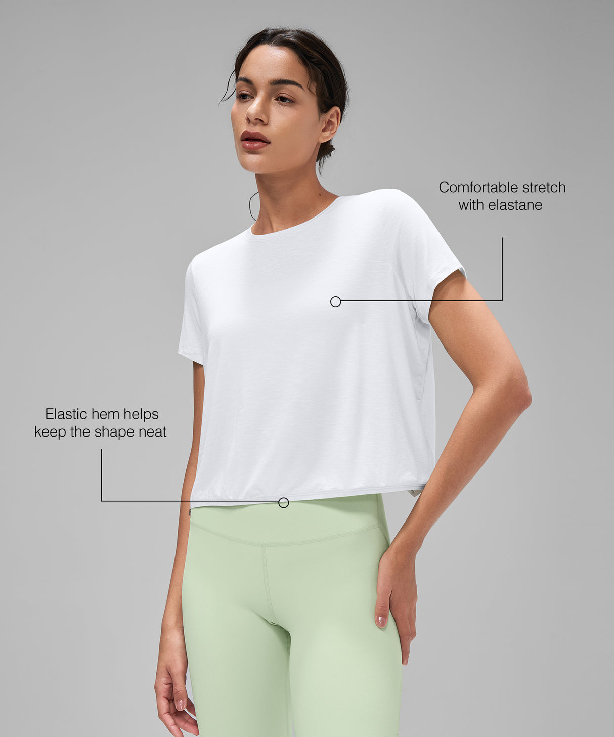 Anywhere Lightweight Soft Relaxed-Fit Cropped Training Tee | Women's Sports T-shirt