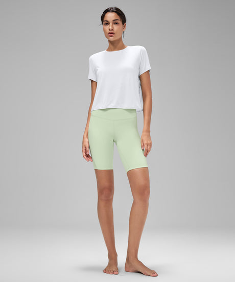 Anywhere Lightweight Soft Relaxed-Fit Cropped Training Tee | Women's Sports T-shirt