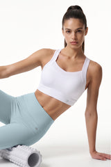 Power™ V-Neck Keyhole Back High Support Sports Bra | High-Impact Bounce Control Without Flattening for Running, HIIT & Training