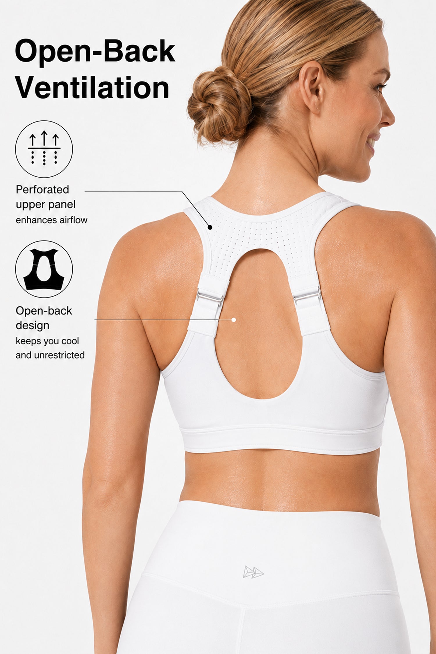 Power™ Zip Front Adjustable High Support Sports Bra | Women's High