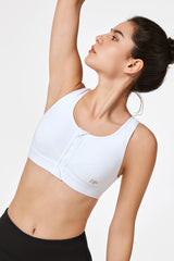 Zip-Front Unpadded High-Support Sports Bra | Women's High Support Sports Bra