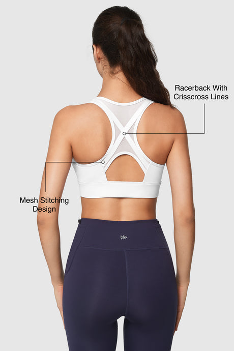 Power Cross Racerback Löpar-BH | Sport-BH med högt stöd för kvinnor