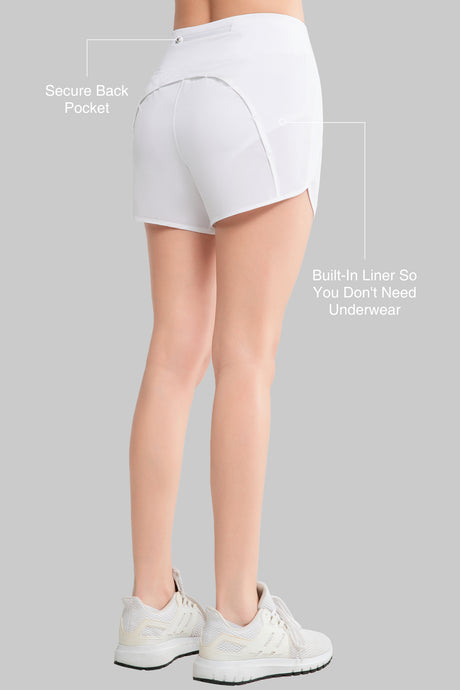Shift™ Built-in Liner Running Shorts with Pocket  | Women's Running Shorts
