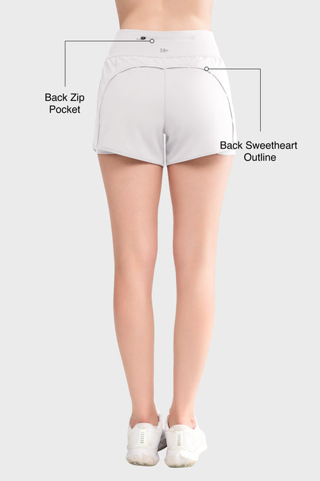 Shift Quick Dry Inner Mesh Workout Shorts mit Tasche 3,5'' | Damen Laufshorts
