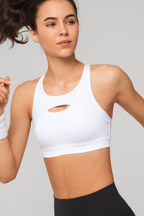 Enfold™ Airflow Cross Back High Support Running Bra | Women's High Support Sports Bra (Plus Size)