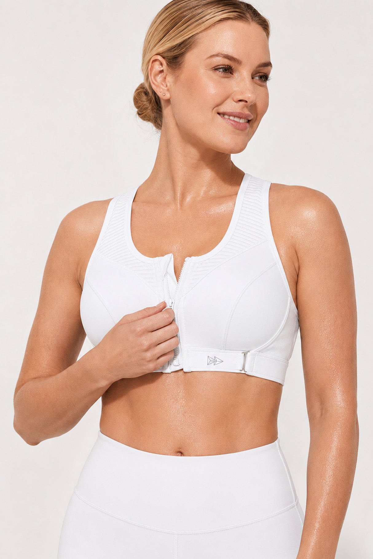 Power™ Zip Front Adjustable High Support Sports Bra | Women's High Support Sports Bra