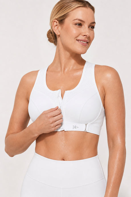 Power™ Zip Front Adjustable High Support Sports Bra | Women's High Support Sports Bra
