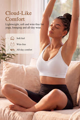Reggiseno yoga Anywhere con scollo a V e rete a rombi | Reggiseno sportivo leggero da donna