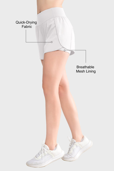Shift Quick Dry Inner Mesh Workout Shorts mit Tasche 3,5'' | Damen Laufshorts
