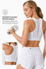Enfold™ Zip-Front Breathable Racerback High-Support Bra for Larger Busts | Women's High Support Sports Bra