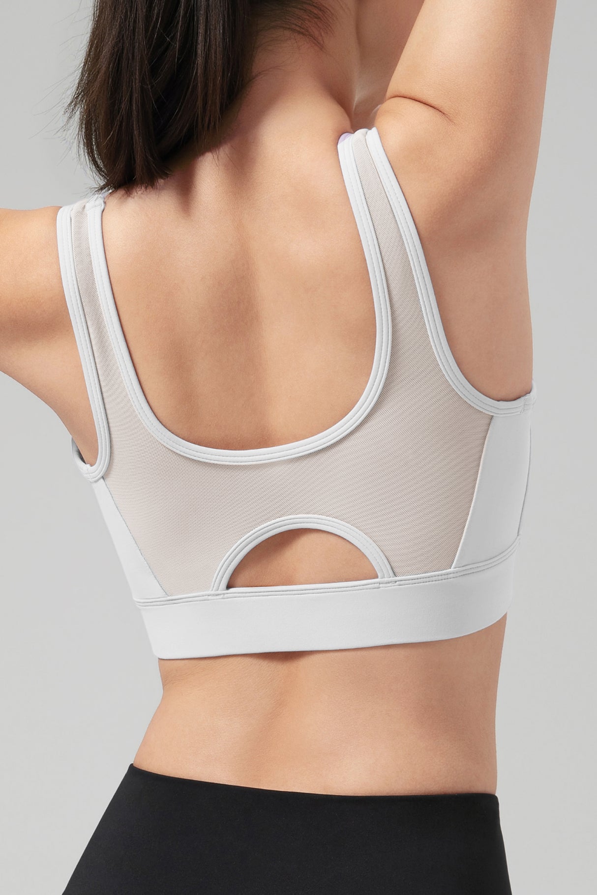 Power™ Front Sheer Mesh H-Back Sports Bra| Women's High Support Sports Bra