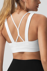 Anywhere™ Cross-back Soft Fixed Cups Yoga Bra | Women's Light Support Sports Bra Best For Yoga, HIIT