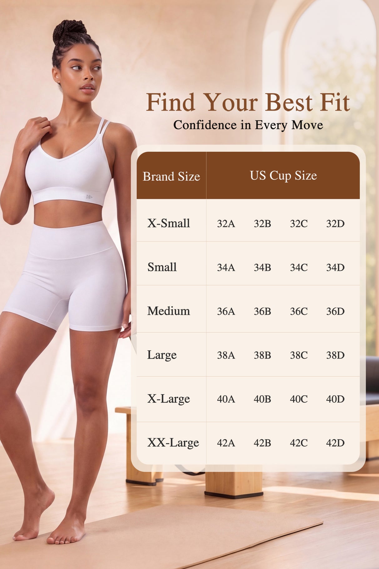 Reggiseno yoga Anywhere con scollo a V e rete a rombi | Reggiseno sportivo leggero da donna