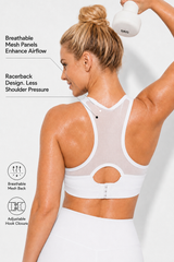 Shift™ Racerback Breathable Full-Coverage Running Bra | Women's High Support Sports Bra