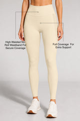 Power™ High Rise No Front Seam Breathable Mesh Running Leggings 25 Inches | Women's High Support Leggings