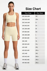 Power™ Front-Zip Jacquard Mesh Racerback Sports Bra | High-Impact Support for Running, HIIT & Training
