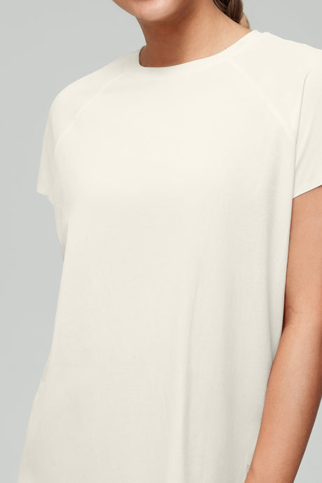 Anywhere™ Back Mesh Solid Color Comfortable T-shirt