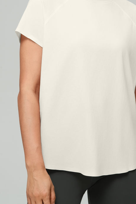 Anywhere™ Back Mesh Solid Color Comfortable T-shirt