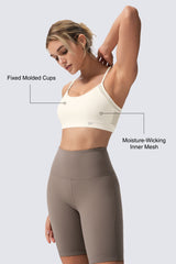Anywhere™ Double Strap Sheer Mesh Yoga Bra| Women's Light Support Sports Bra