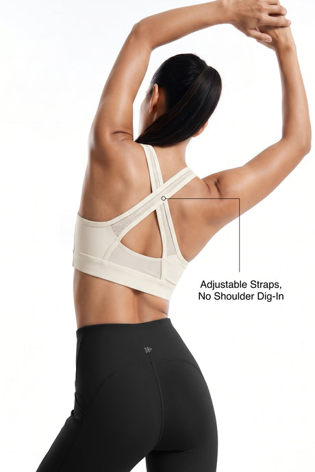 Shift Breathable Crossback Light Support Sports Bra | Women's Light Support Sports Bra Best For Yoga, HIIT