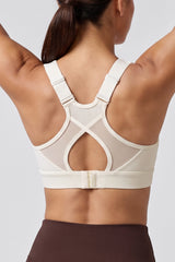 Shift™ Adjustable Straps Breathable Mesh High Support Sports Bra | High Support Bra With Adjustable Bounce-Control Support for Running, HIIT & Training