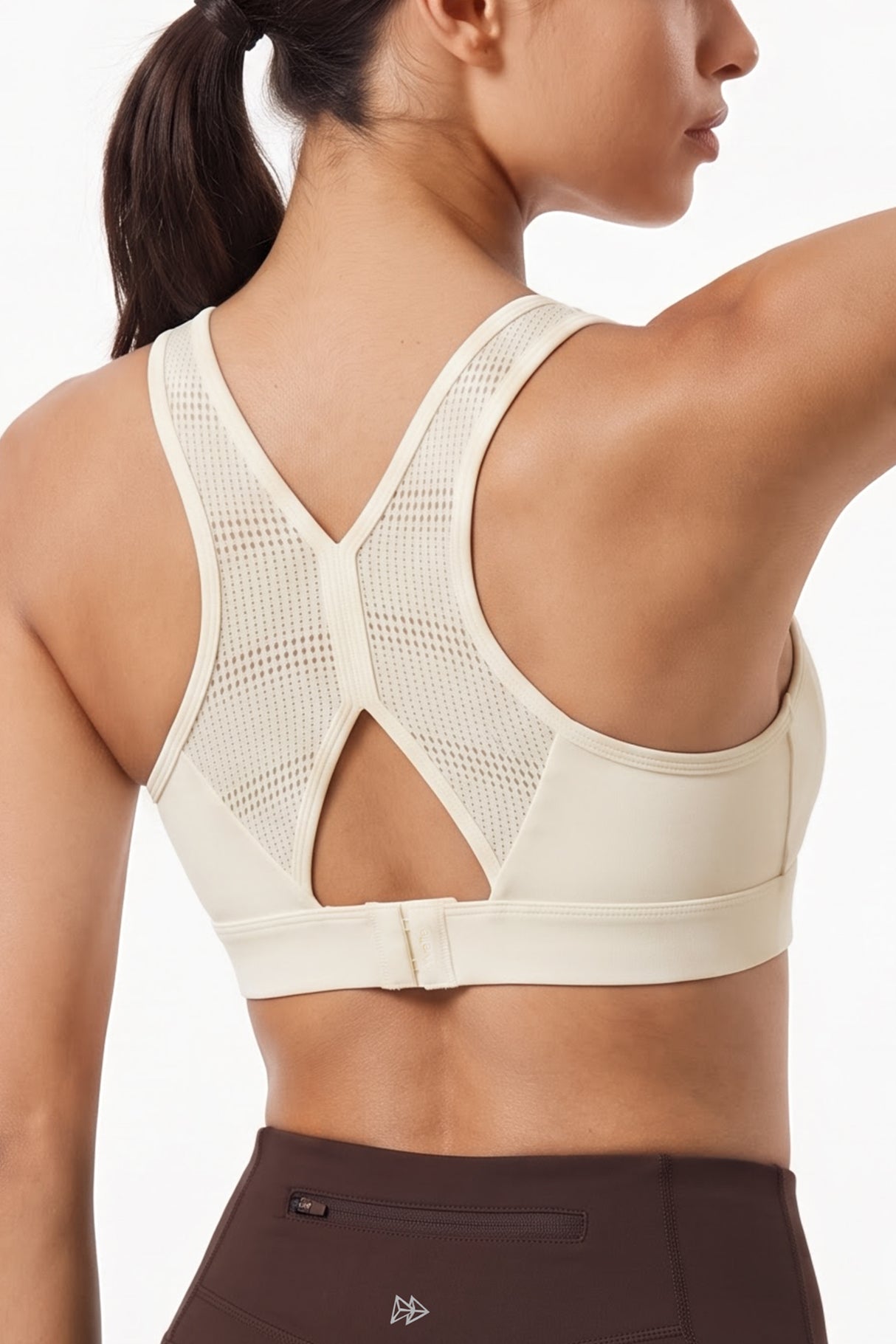 Power™ Breathable Panel With Adjustable Support Sports Bra | High Support for Running, HIIT & Training