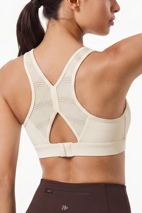 Power™ Breathable Panel With Adjustable Support Sports Bra | High Support for Running, HIIT & Training