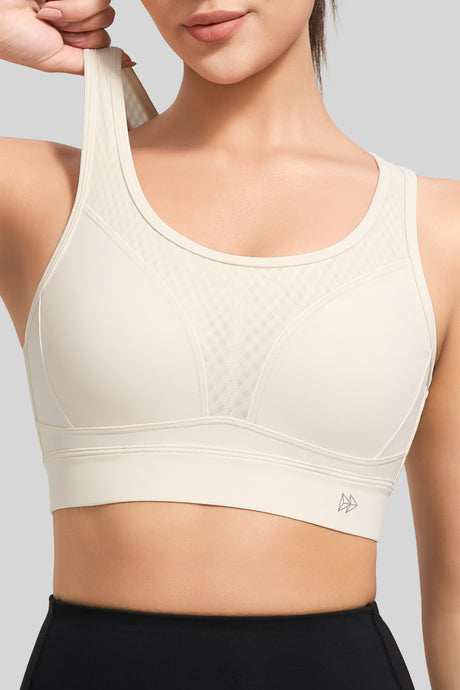 Power™ Butterfly Back Mesh Breathable Running Bra| Women's High Support Sports Bra