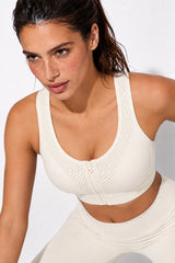 Reggiseno sportivo Power Grid Mesh con cerniera frontale | Reggiseno sportivo ad alto sostegno da donna