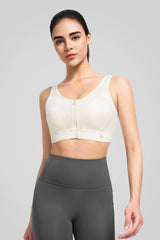 Power™ Grid Mesh Zip Front Sports Bra | Women's High Support Sports Bra