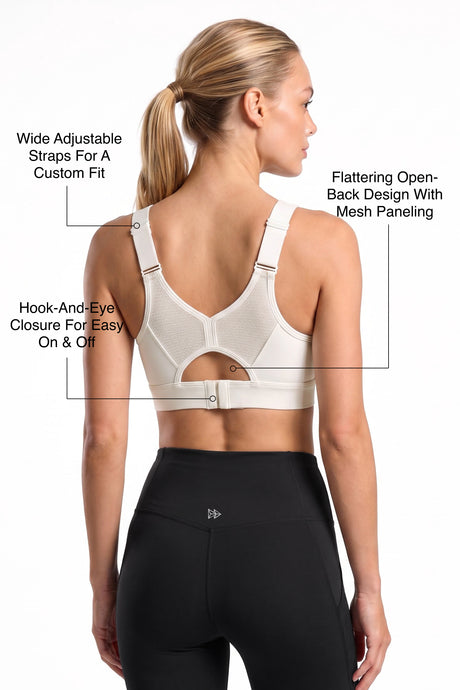 Power™ Flattering High-Support Mesh Sports Bra | High-Impact Bounce Control Without Flattening for Running, HIIT & Training - image 14