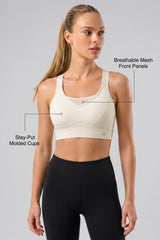 Echo™ Adjustable Straps Breathable Mesh With Sewn-In Pads High Support Sports Bra | Adjustable, bounce-control support for running, HIIT & training