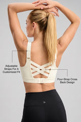 Echo™ Adjustable Straps Breathable Mesh With Sewn-In Pads High Support Sports Bra | Adjustable, bounce-control support for running, HIIT & training