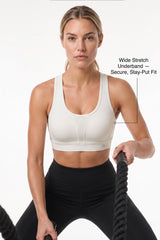 Power™ Flattering High-Support Mesh Sports Bra | High-Impact Bounce Control Without Flattening for Running, HIIT & Training