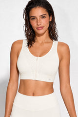 Reggiseno sportivo Power Grid Mesh con cerniera frontale | Reggiseno sportivo ad alto sostegno da donna