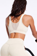 Reggiseno sportivo Power Grid Mesh con cerniera frontale | Reggiseno sportivo ad alto sostegno da donna
