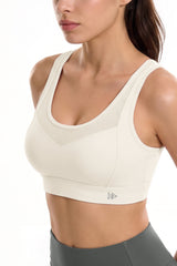 Power™ Breathable Cut Out Mesh With Adjustable Hook Sports Bra | High Support Bra With Adjustable Bounce-Control Support for Running, HIIT & Training
