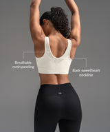Power™ Mesh Sweetheart Neck Back Sports Bra| Women's High Support Sports Bra