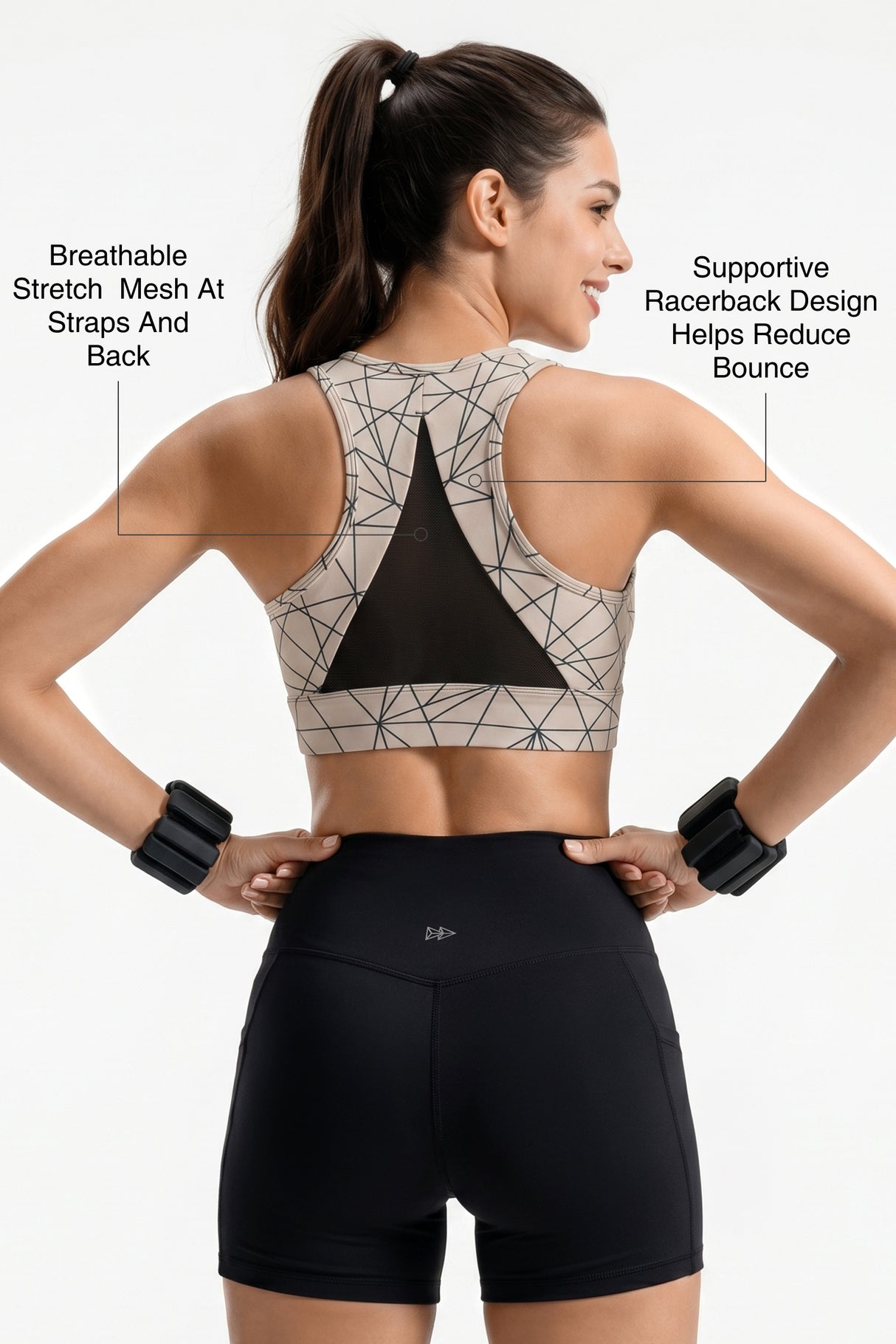Power™ Zip-Front Secure High-Support Breathable Training Bra | High-Impact Support Best For Running, HIIT & Training