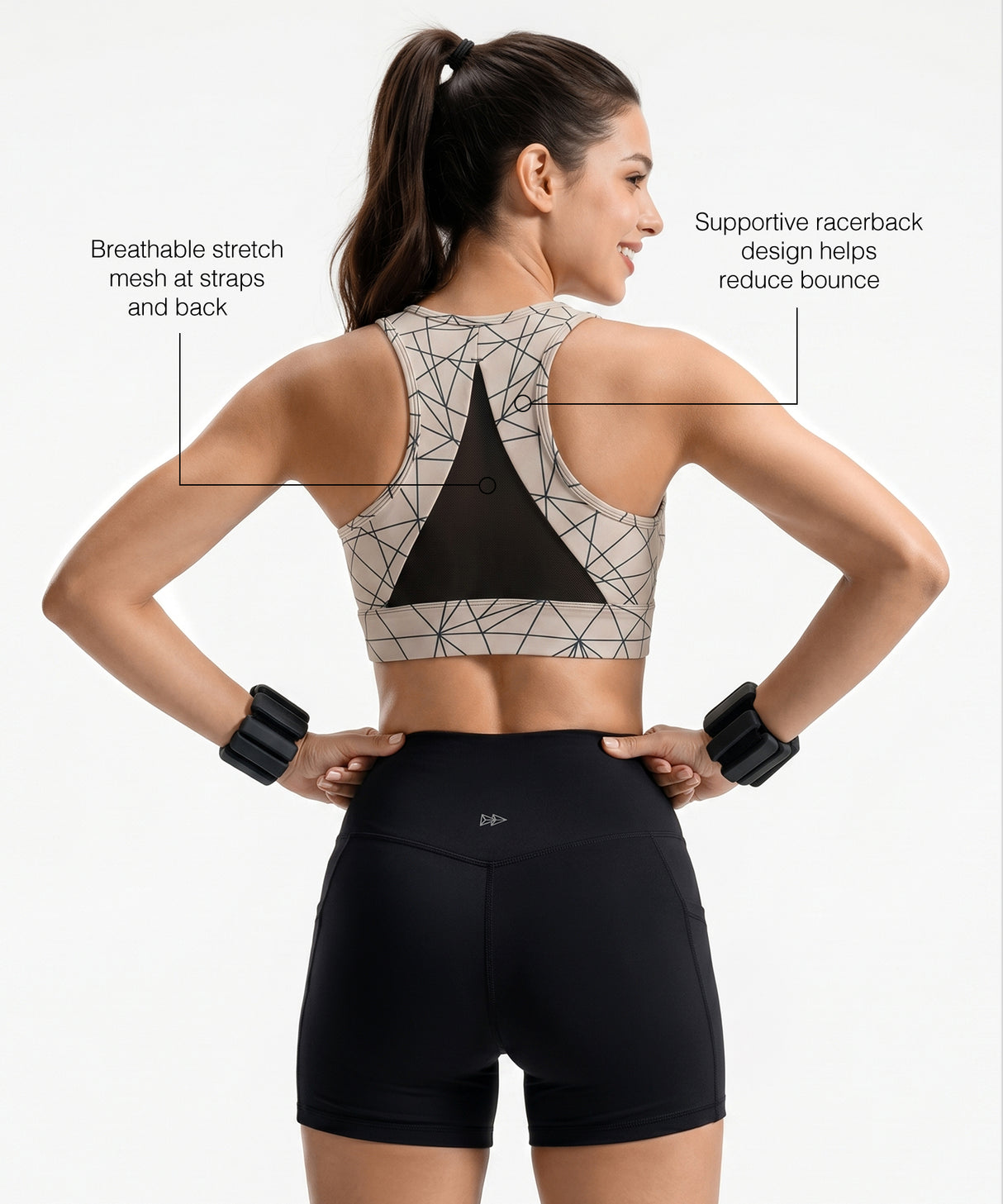 Power Zip-Front Secure High-Support Breathable Training Bra | High-Impact Support Best For Running, HIIT & Training