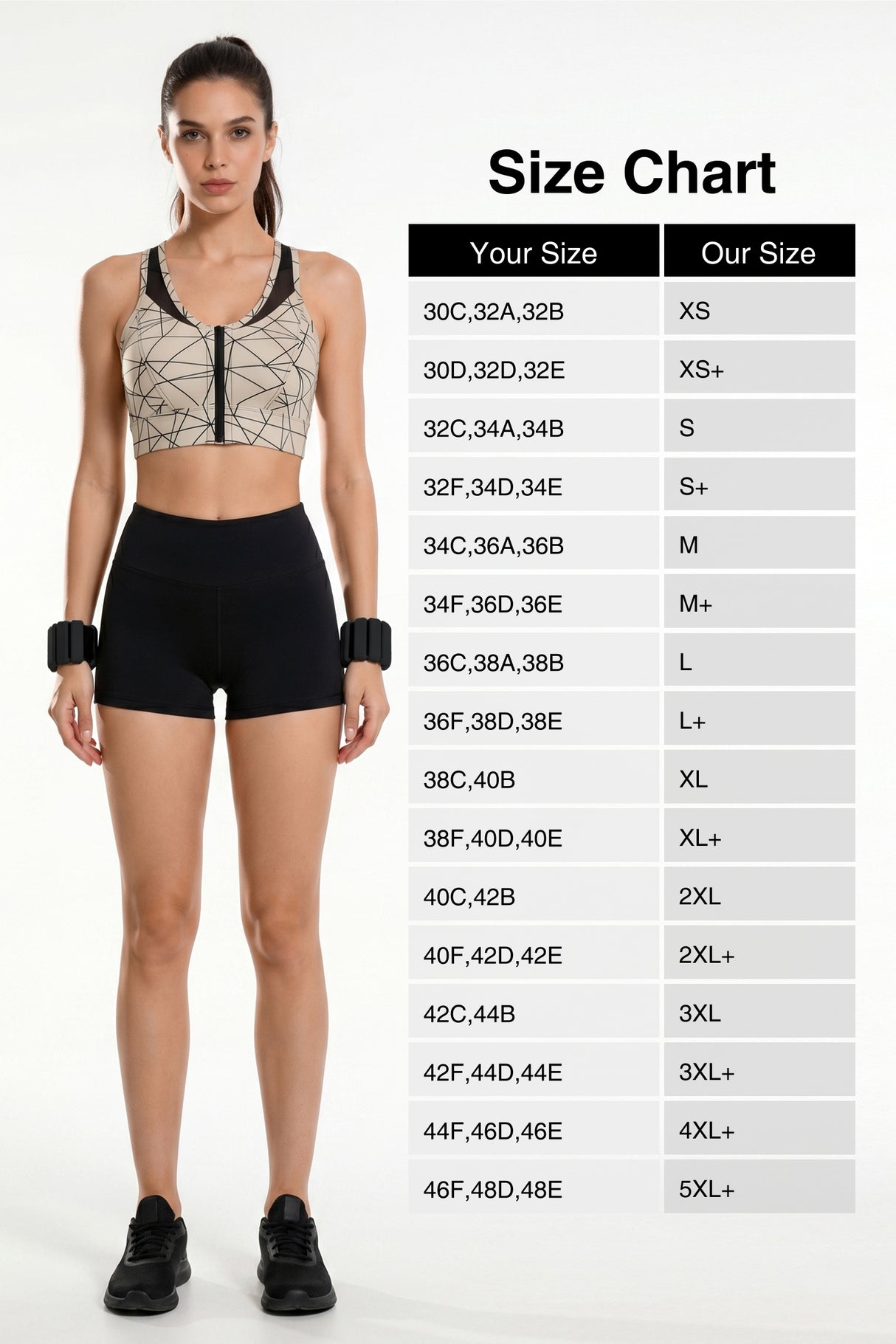 Power™ Zip-Front Secure High-Support Breathable Training Bra | High-Impact Support Best For Running, HIIT & Training
