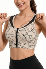 Power™ Zip-Front Secure High-Support Breathable Training Bra | High-Impact Support Best For Running, HIIT & Training