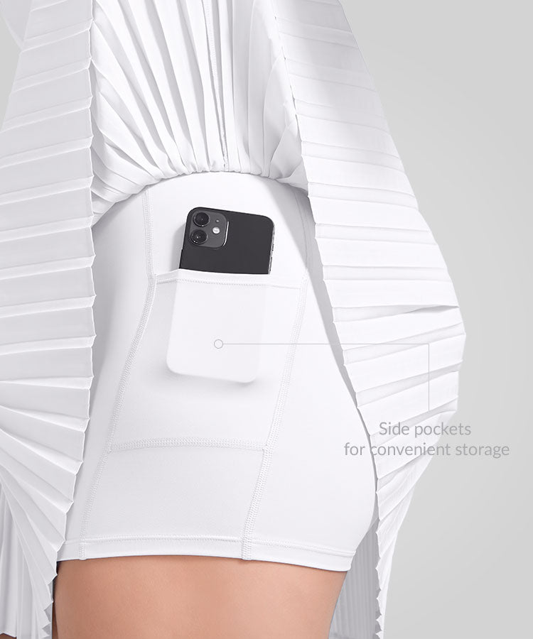 Sportlicher Tennisrock mit Sculpt Letter-Bund | Damen-Sportrock