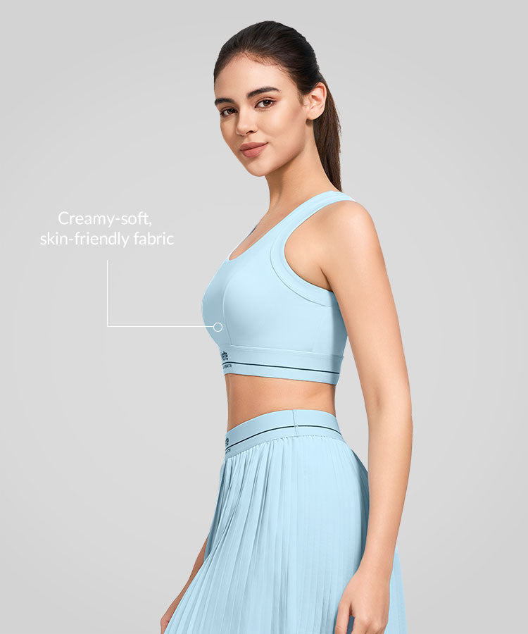 Power Super Soft Fine Mesh Sport-BH | Damen-Sport-BH mit starkem Halt