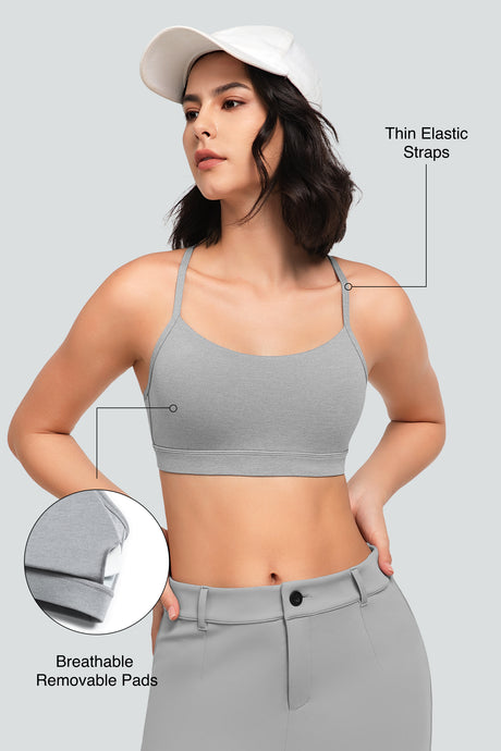 Anywhere™ Typical Y-Back Spaghetti Thin Straps Yoga Bra | Women's Low Support Sports Bra