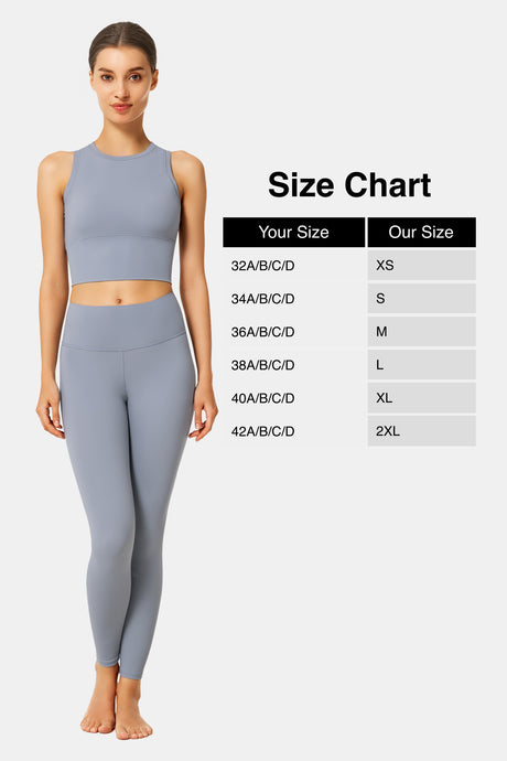 Anywhere™ High Neck Padded Gym Bra | Women's Light Support Sports Bra