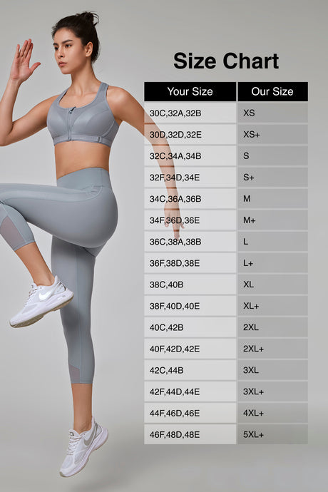 Power™ Adjustable Padded Running Bra | Women's High Support Sports Bra