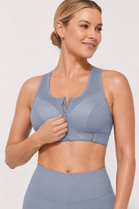 Power™ Zip Front Adjustable High Support Sports Bra | Women's High Support Sports Bra