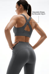 Shift Breathable Crossback Light Support Sports Bra | Women's Light Support Sports Bra Best For Yoga, HIIT